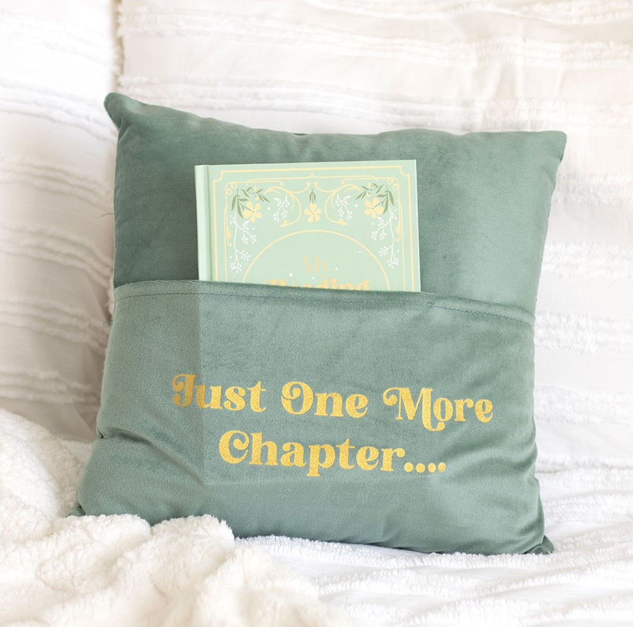 'Just One More Chapter' Reading Pillow
