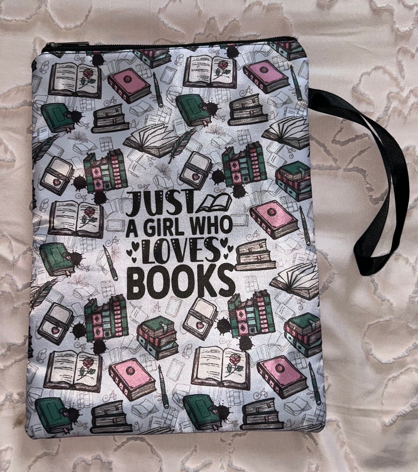 Just a Girl Who Loves Books Book Pouch