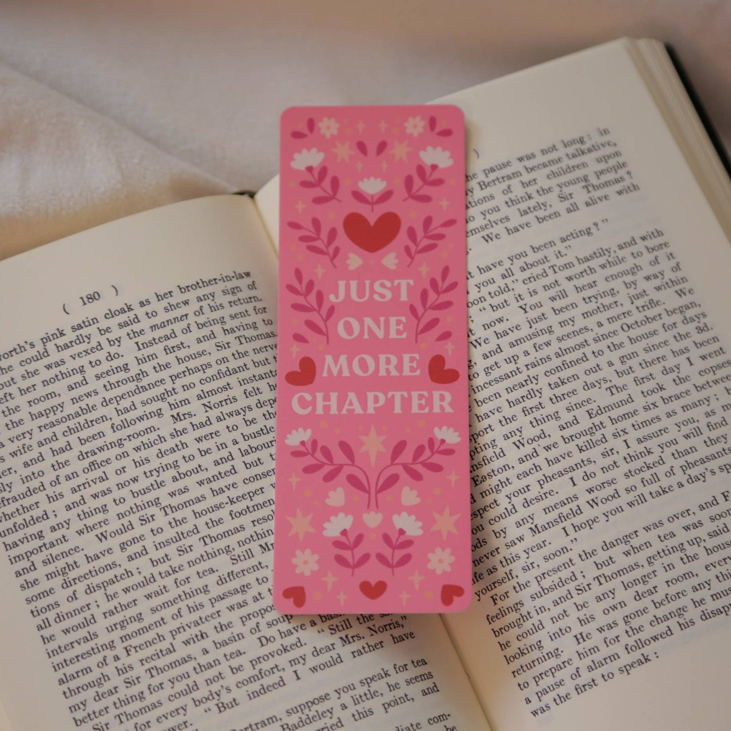 "Just One More Chapter" Bookmark | Ideal Gift for Readers