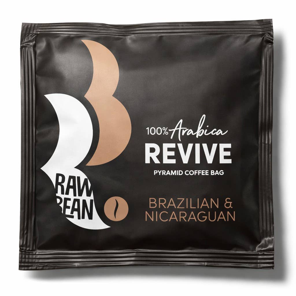 Relax Revive Go Individually Wrapped Coffee Bean Bags: Case of 50 envelopes
