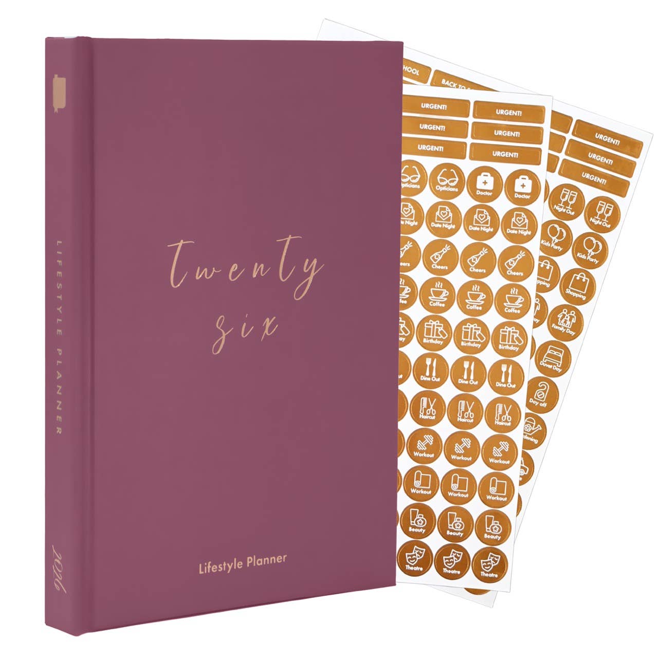 2026 Productivity & Lifestyle Planner - Mauve