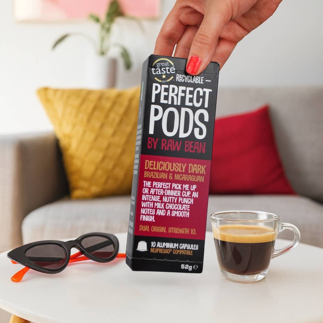 Deliciously Dark Perfect Pods (strength 10) - 100% Aluminium