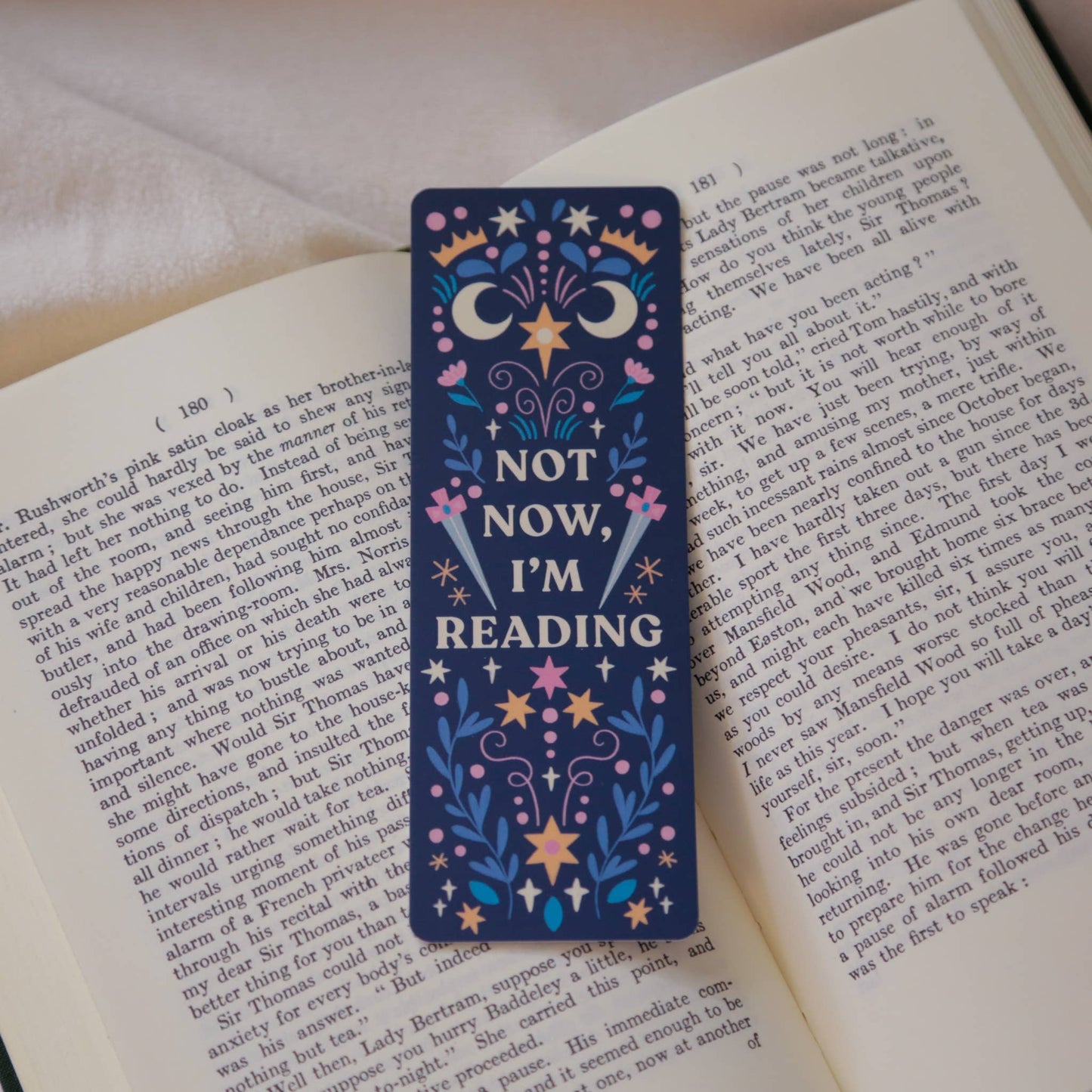 "Not Now, I'm Reading" Bookmark | Ideal Gift for Readers