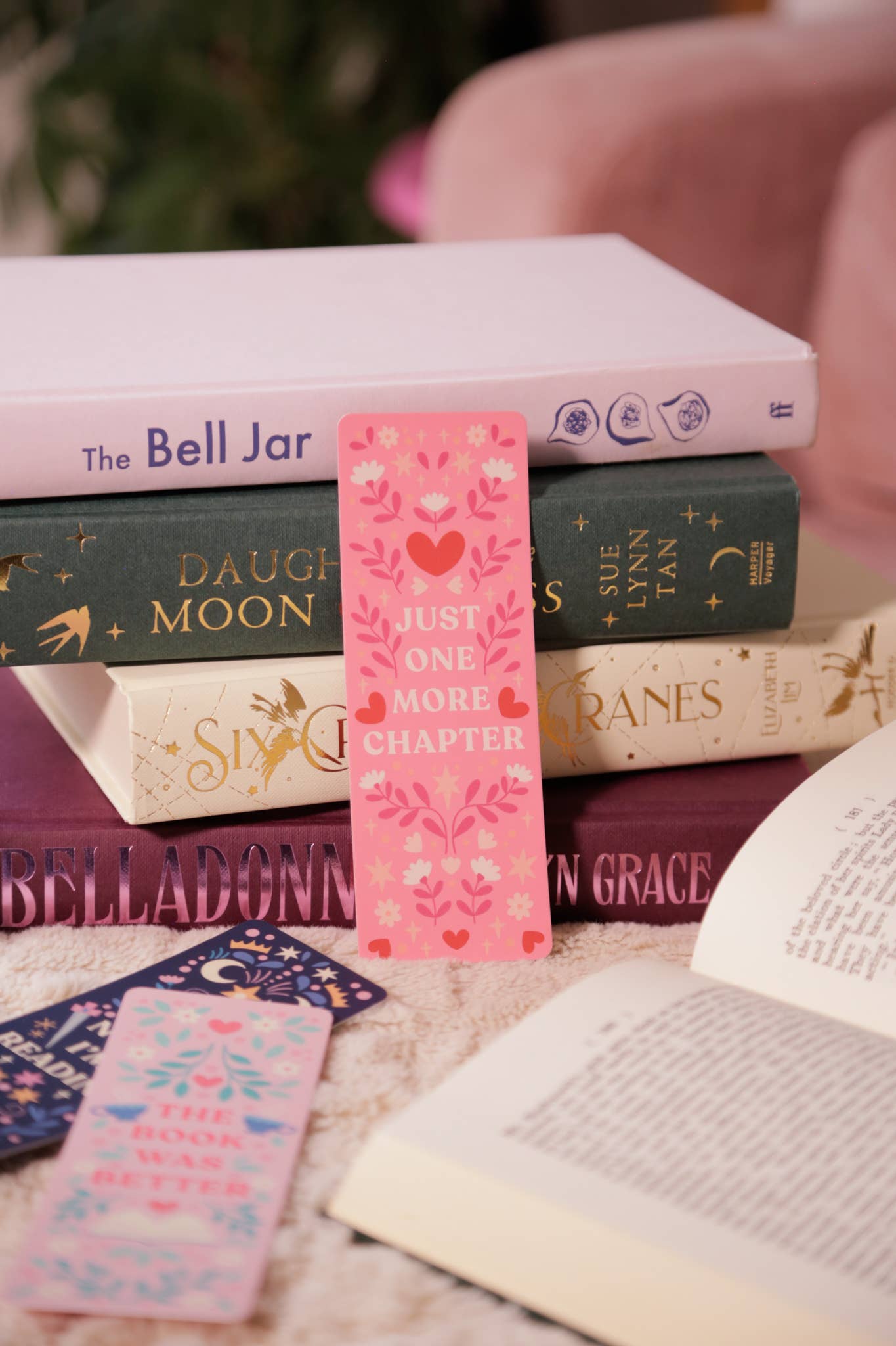 "Just One More Chapter" Bookmark | Ideal Gift for Readers