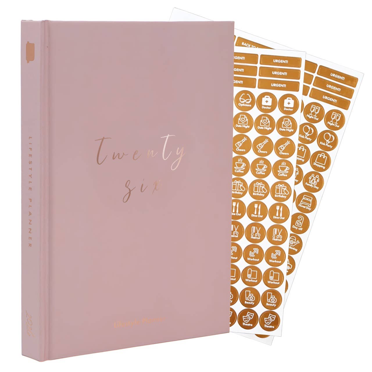 2026 Productivity & Lifestyle Planner - Dusky Pink