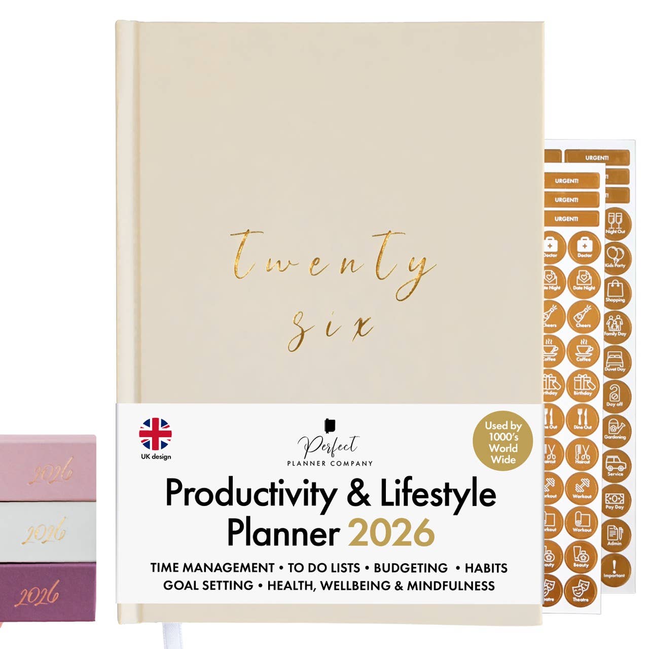 2026 Productivity & Lifestyle Planner - Stone