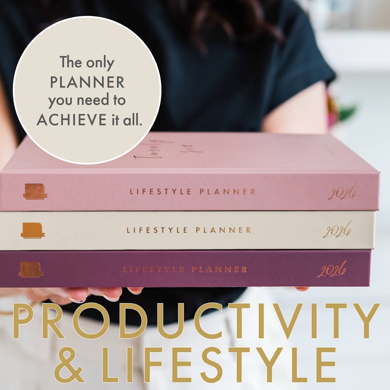 2026 Productivity & Lifestyle Planner - Stone