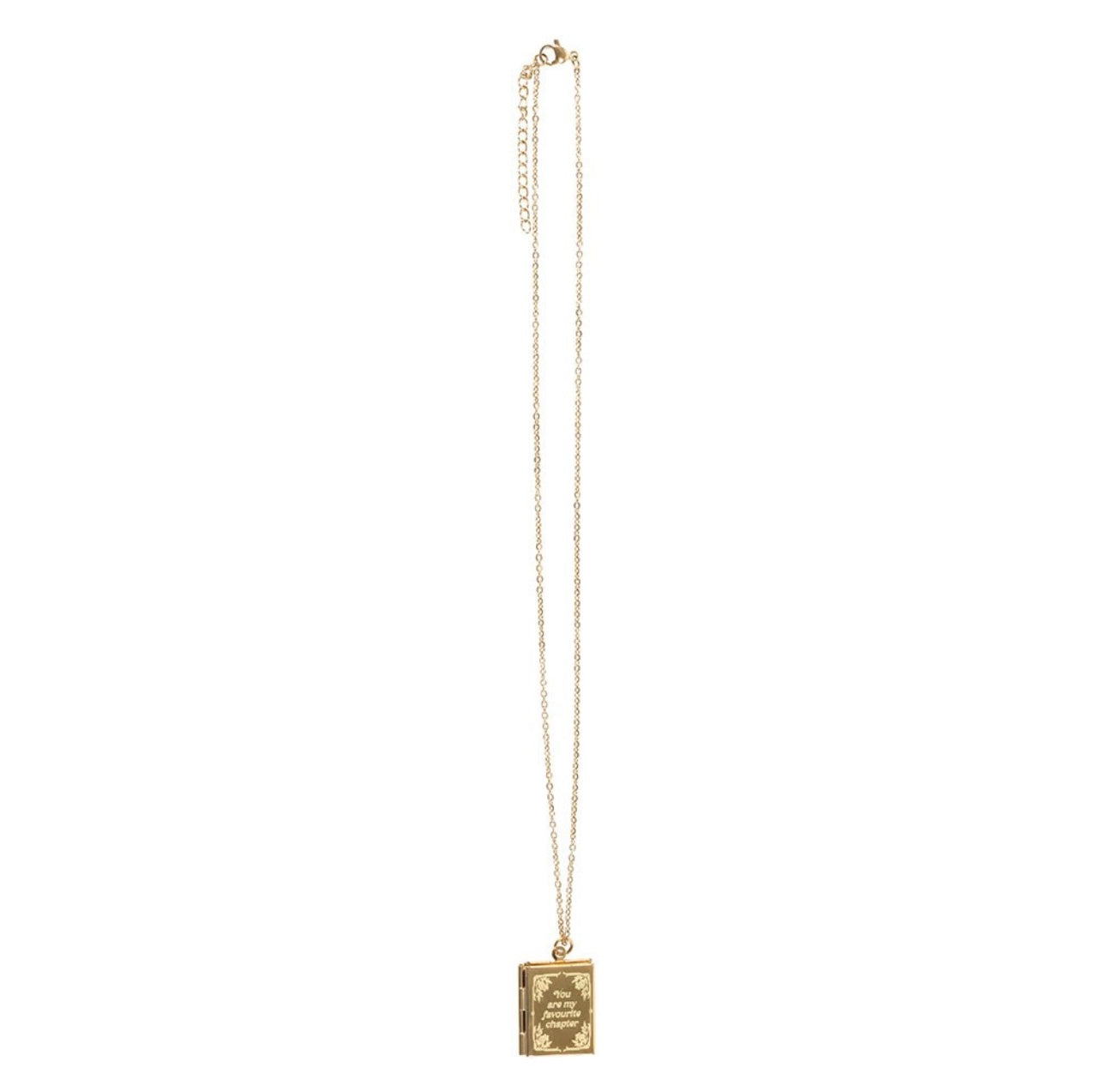 Book Shaped Locket Necklace in Gift Box