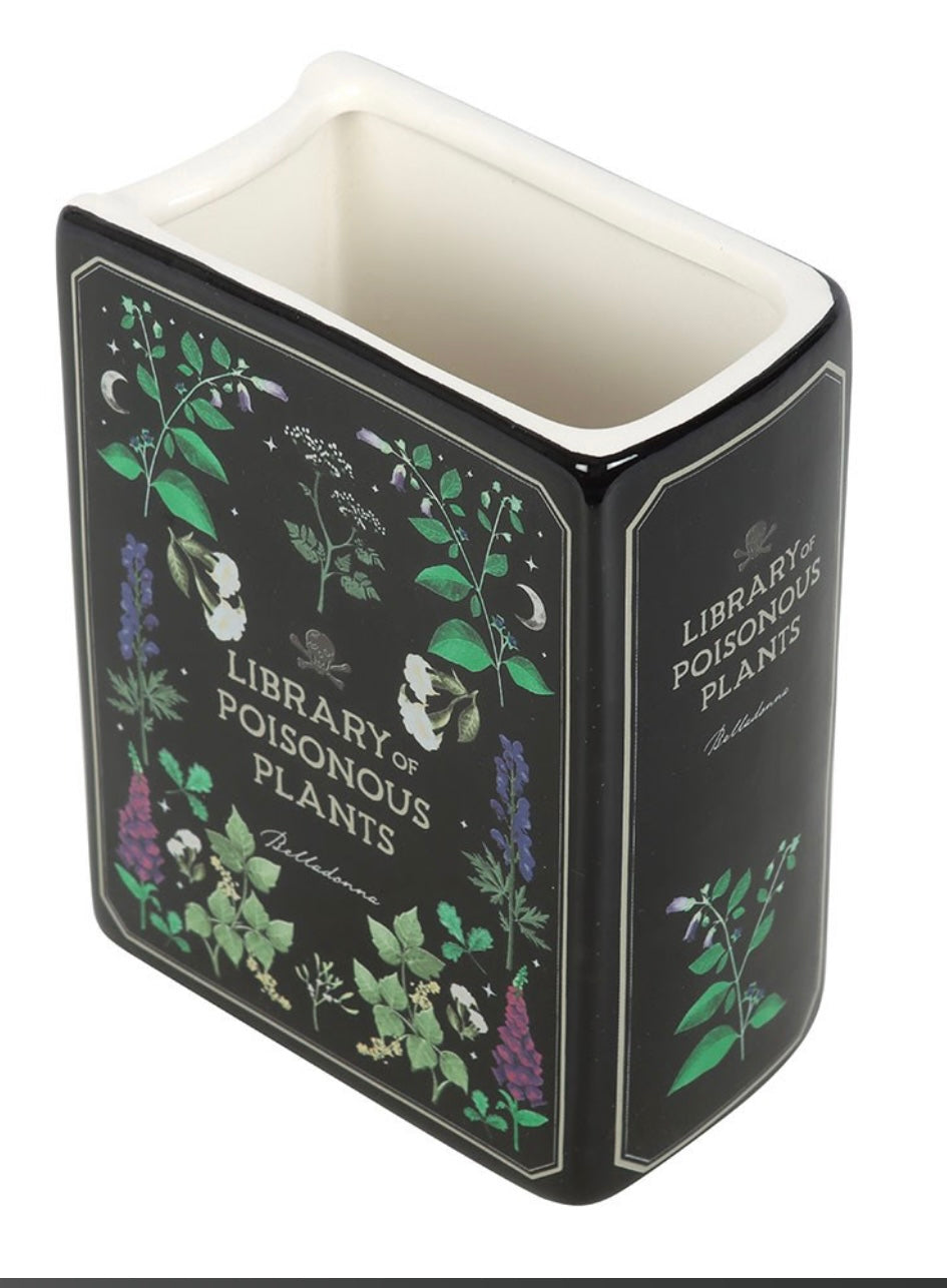 Poisonous Plants Book Shaped Vase