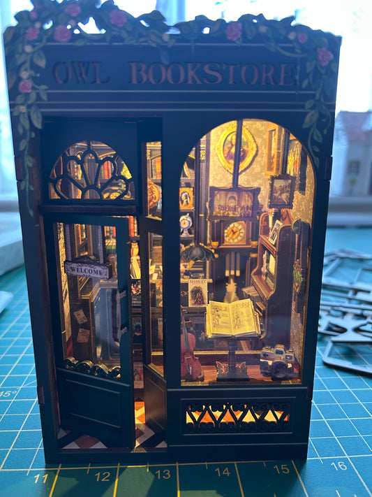 Owl Bookstore Book Nook Kit