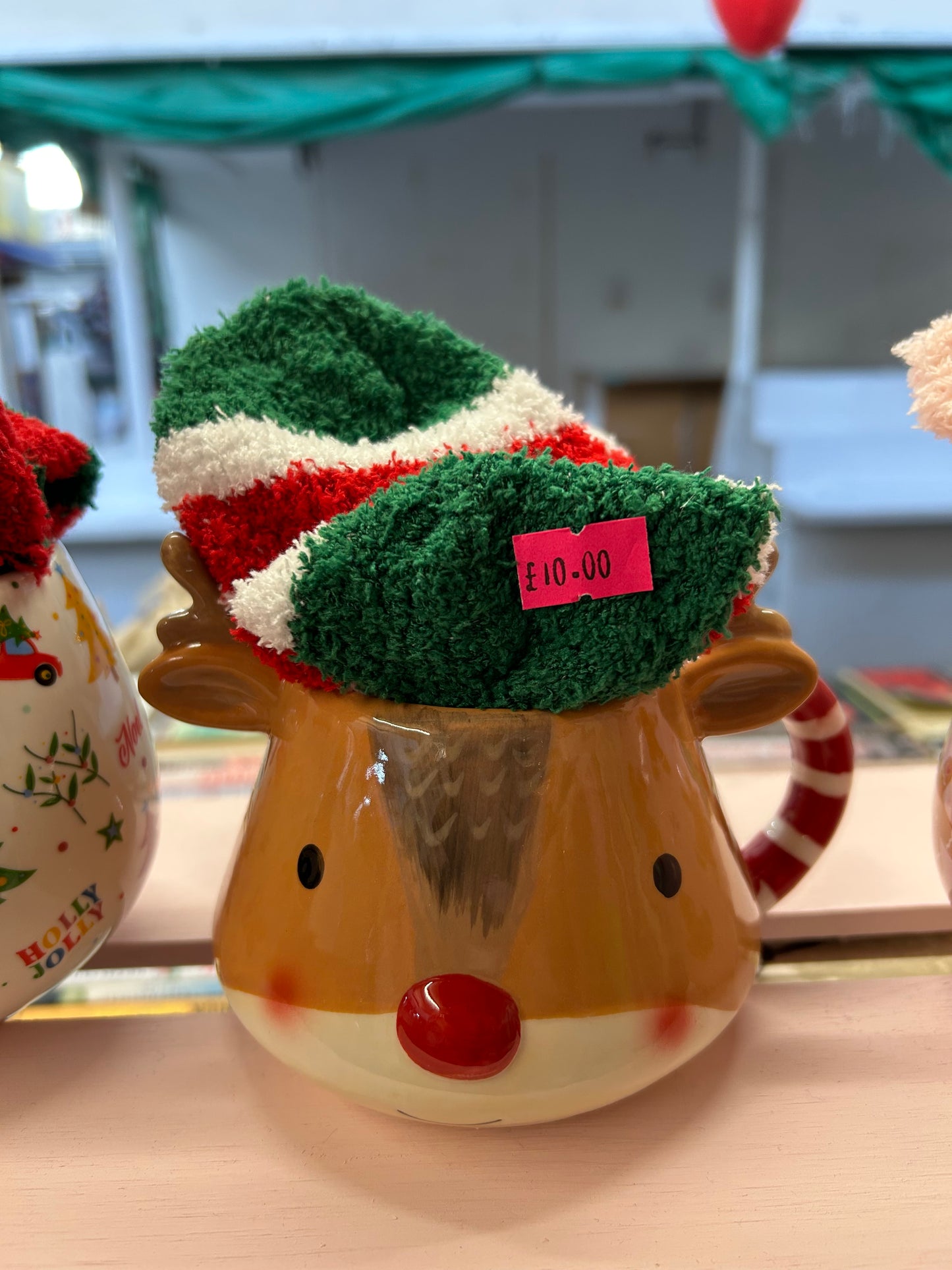 Rudolph Mug with socks