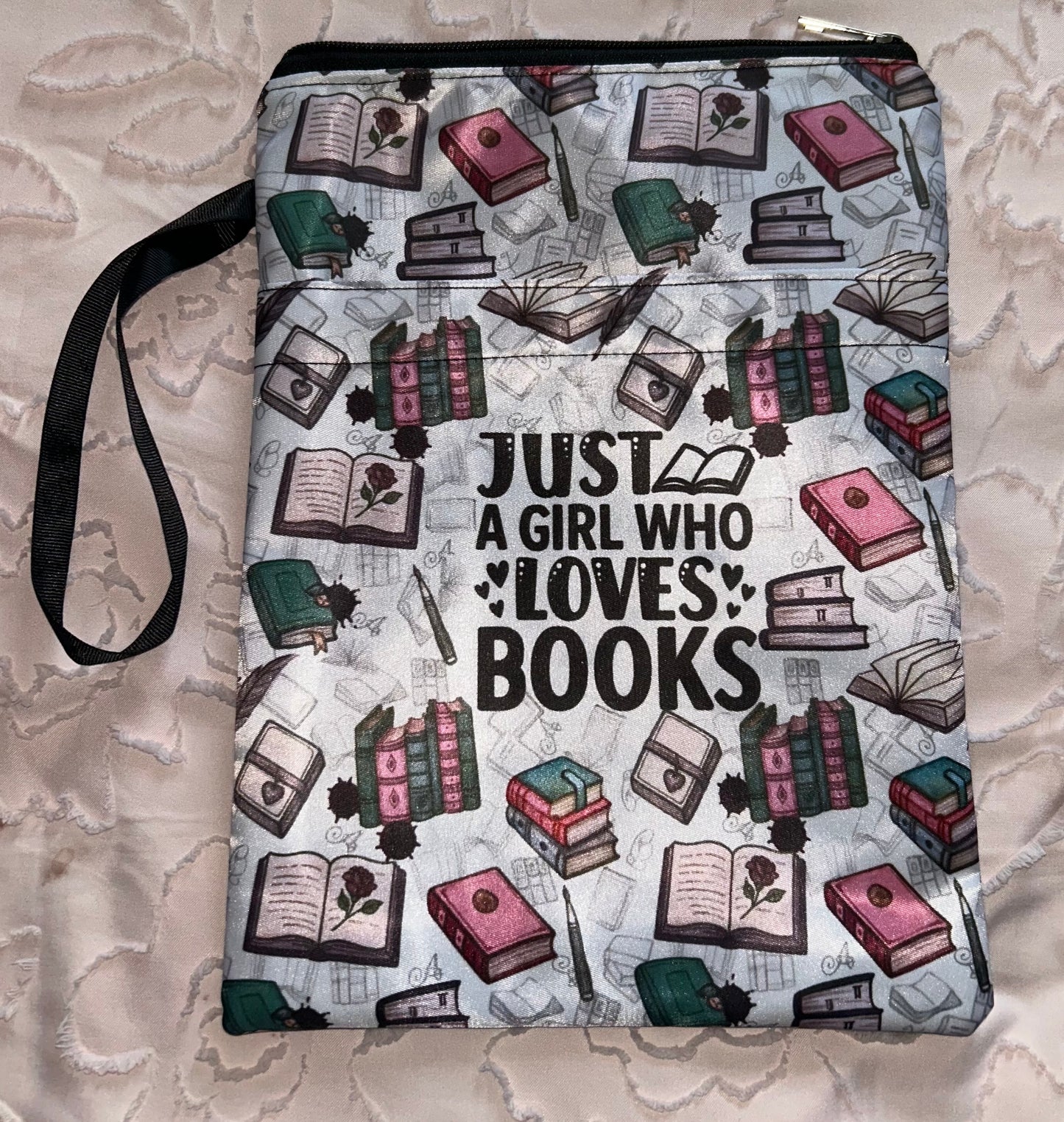 Just a Girl Who Loves Books Book Pouch