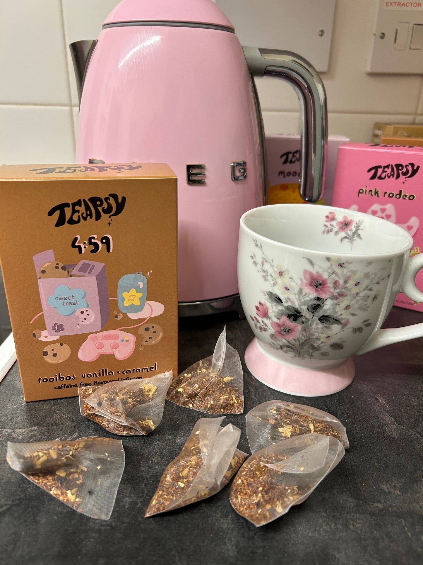 Teapsy 4:59 Caffeine Free Tea - Rooibos Vanilla and Caramel